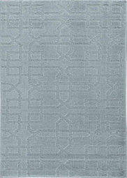 Ivy Washable Cubed Trellis Design Anti Slip Doormats Silver 80X150 Cm - thumbnail 3