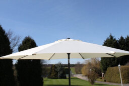 2.7M Wide Garden Parasol Umbrella With Tilt And Crank (Cream) - thumbnail 3