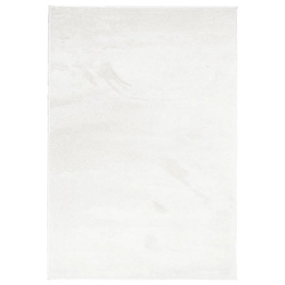 Berkfield Modern Rug Oviedo Short Pile Cream 140X200 Cm