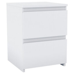 Lassic Vida Designs Denver White 2 Drawer Bedside Chest (H)400mm (W)295mm (D)295mm - thumbnail 8