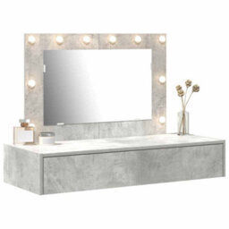 Walplus Dressing Table Grey 100 X 40 X 70 Cm Engineered Wood - thumbnail 3