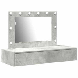 Walplus Dressing Table Grey 100 X 40 X 70 Cm Engineered Wood - thumbnail 2