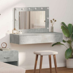 Walplus Dressing Table Grey 100 X 40 X 70 Cm Engineered Wood - thumbnail 1
