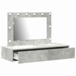 Walplus Dressing Table Grey 100 X 40 X 70 Cm Engineered Wood - thumbnail 4