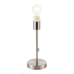 Happy Homewares Traditional Table Lamp Base In Satin Nickel With Pull Cord Switch - thumbnail 3