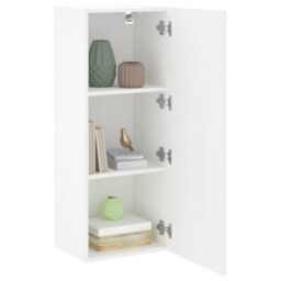 Berkfield Tv Wall Cabinet White 40.5X30X102 Cm Engineered Wood - thumbnail 5