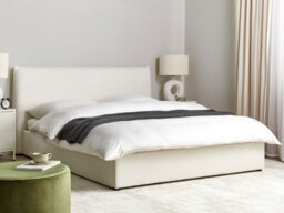 Beliani Ottoman Bed Boucle Lavaur 160 X 200 Cm (Eu King Size) Off-White - thumbnail 2