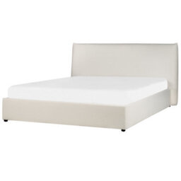 Beliani Ottoman Bed Boucle Lavaur 160 X 200 Cm (Eu King Size) Off-White - thumbnail 6
