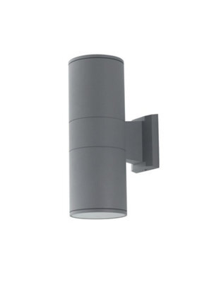 Luminosa Lighting Luminosa Jump Outdoor 2 Light Up Down Light Silver, Ip44 30X17X10.5Cm