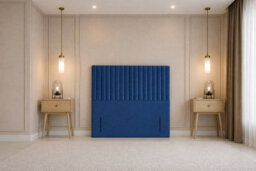 "Nexus Amalfi Plush Divan, Blue, 54"" Headboard, 2 Drawers Same Side, Open Coil Mattress, Super King" - thumbnail 9