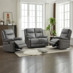 Manual Recliners Sofa, 4 Seater Recliner Couches Set - 1+1+2 Seater - thumbnail 6