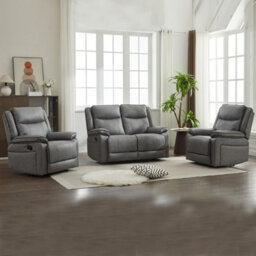 Manual Recliners Sofa, 4 Seater Recliner Couches Set - 1+1+2 Seater - thumbnail 3