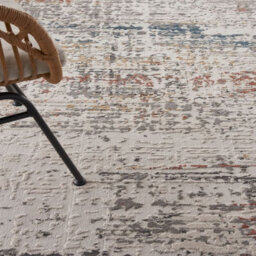 Light Grey Multi Rustic Textures Luxurious Modern Abstract Bedroom & Living Room Rug -120Cm X 180Cm - thumbnail 3