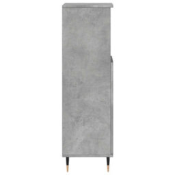 Berkfield Industrial Bathroom Cabinet Concrete Grey 30X30X100 Cm Engineered Wood - thumbnail 5