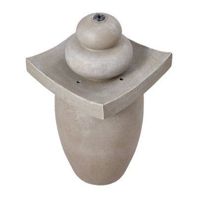 Garden Water Feature Outdoor Solar Powered Led Fountain 2 Tier Sphere Basin - image 1
