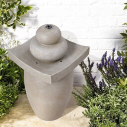 Garden Water Feature Outdoor Solar Powered Led Fountain 2 Tier Sphere Basin - thumbnail 2