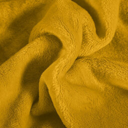 Ameha Fleece Plain Blanket, Lightweight & Reversible Throw For Travel, Bed & Sofa Blanket, Ochre Double 150X200Cm - thumbnail 4