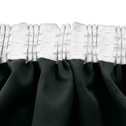 Ameha Black 230 Gsm Plain Thermal Blackout Pencil Pleat Door Curtain For Bedroom Single Panel Energy Saving 66'' X 84'' Uk Home - thumbnail 7