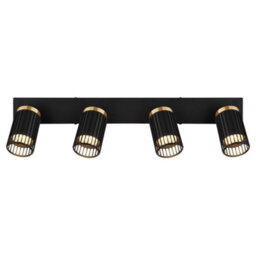 Luminosa Lighting Luminosa Korben Ceiling Spotlight Bar Matt Black 4X Gu10 - thumbnail 4
