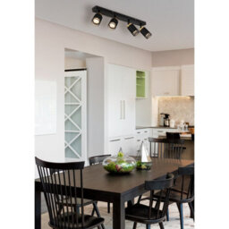 Luminosa Lighting Luminosa Korben Ceiling Spotlight Bar Matt Black 4X Gu10 - thumbnail 5