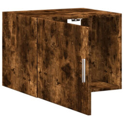 Berkfield Wall Cabinet Smoked Oak 50X42.5X40 Cm Engineered Wood - thumbnail 8
