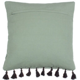 Furn. Radiance Tufted Cotton Tasselled Cushion Cover - thumbnail 2