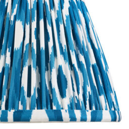 Loops Elegant Handcrafted 20Cm Marlin Blue Tapered Lamp Shade For Stylish Lighting - thumbnail 3
