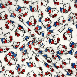 Character World Hello Kitty Fleece Blanket Soft Warm White Cat Kids Girls Throw 100 X 150Cm - thumbnail 5