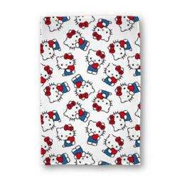 Character World Hello Kitty Fleece Blanket Soft Warm White Cat Kids Girls Throw 100 X 150Cm