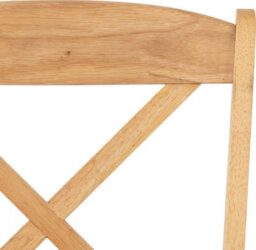 Seconique Mason Dining Chair Pair In Oak Varnish And Brown Faux Leather - thumbnail 9