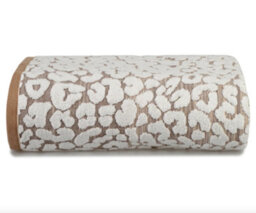 Allure Bath Fashions Luxury Jacquard Leopard Bath Towel - Natural - thumbnail 1