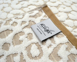 Allure Bath Fashions Luxury Jacquard Leopard Bath Towel - Natural - thumbnail 3
