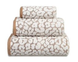 Allure Bath Fashions Luxury Jacquard Leopard Bath Towel - Natural - thumbnail 7