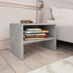 Berkfield Bedside Cabinets 2 Pcs Concrete Grey 40X30X30 Cm Engineered Wood - thumbnail 2