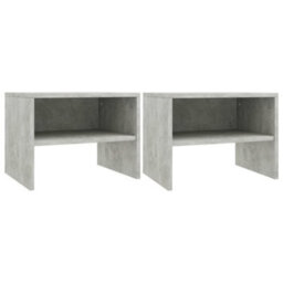 Berkfield Bedside Cabinets 2 Pcs Concrete Grey 40X30X30 Cm Engineered Wood - thumbnail 1