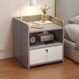 1 Drawer Compact Wooden Bedroom Bedside Cabinet Furniture - thumbnail 4