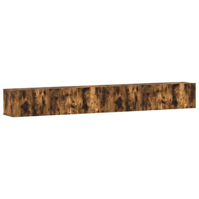 Berkfield Classic 3 Piece Tv Cabinet Set Smoked Oak Engineered Wood - image 1