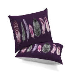 Gc Gaveno Cavailia Downy Dreams Duvet Cover Bedding Set Purple Single 2Pc With Reversible Geometric Printed Quilt Cover - thumbnail 3