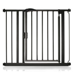 Bettacare Auto Close Stair Gate, 89.4Cm - 96.4Cm, Matt Black, Pressure Fit Safety Gate, Baby Gate - thumbnail 1