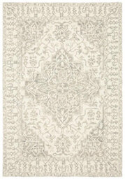 Grey Handmade Luxurious Traditional Rug For Living Room And Bedroom-200Cm X 290Cm - thumbnail 1