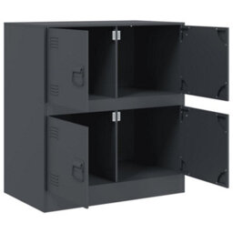 Vidaxl Sideboard Anthracite 67X39X73 Cm Steel - thumbnail 7