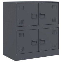 Vidaxl Sideboard Anthracite 67X39X73 Cm Steel - thumbnail 2