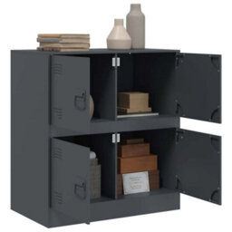 Vidaxl Sideboard Anthracite 67X39X73 Cm Steel - thumbnail 4