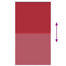 Berkfield Roller Blind Blackout Red 130X210 Cm Fabric Width 126.6 Cm Polyester - thumbnail 9
