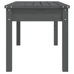 Vidaxl Garden Bench Grey 109X44X45 Cm Solid Wood Pine Garden Benches - thumbnail 5