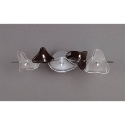 Luminosa Lighting Luminosa Otto Ceiling/wall 5 Light G4 Bar, Polished Chrome/black Glass, Not Led/cfl Compatible - thumbnail 2