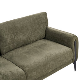 Beliani Sofa 3 Seater Skaro Chenille Green - thumbnail 7