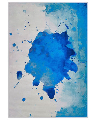 Beliani Paint-Splatter Area Rug 160 X 230 Cm, Multicolour Abstract, Short Pile - image 1