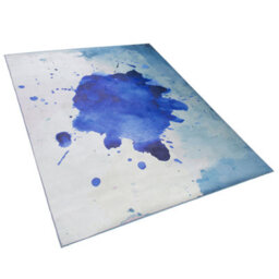 Beliani Paint-Splatter Area Rug 160 X 230 Cm, Multicolour Abstract, Short Pile - thumbnail 3