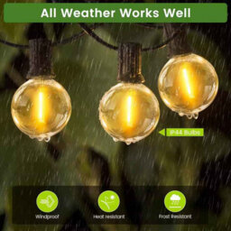 20M Fairy String Lights G40 Patio Garden Led Lights Dimmable Lamp With Remote Control For Wedding Party Christmas Decor - thumbnail 3
